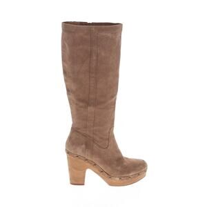 Kork ease Danbry tan suede clog tall boots